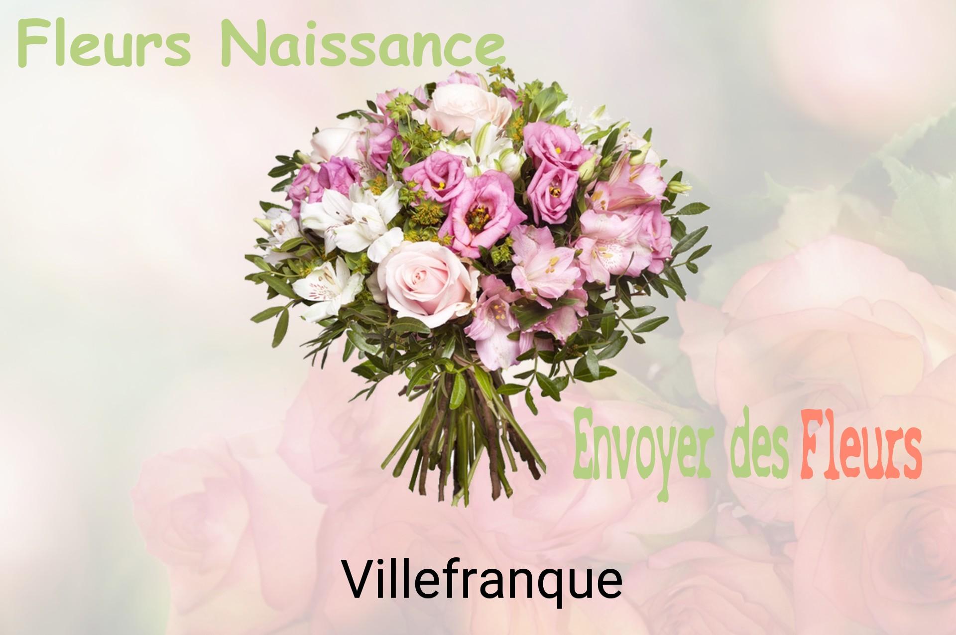 Bouquet de fleurs de naissance livré à Villefranque
